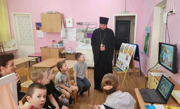 Духовное занятие в детском сду Новости Сормовского благочиния