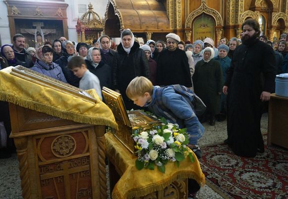 Встреча ковчега с мощами Матронушки в Сормове
