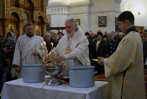 Великое освящение воды в Сормове Праздник Богоявления