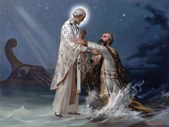Спасение святителем Николаем морехода